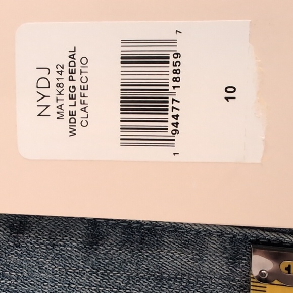 NYDJ Wide Leg Pedal Pusher Jeans .. Size 10 - Picture 11 of 11